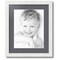 ArtToFrames Collage Photo Picture Frame with 1 - 10x13 inch Openings, Framed in White with Over 62 Mat Color Options and Regular Glass (CSM-3966-641)